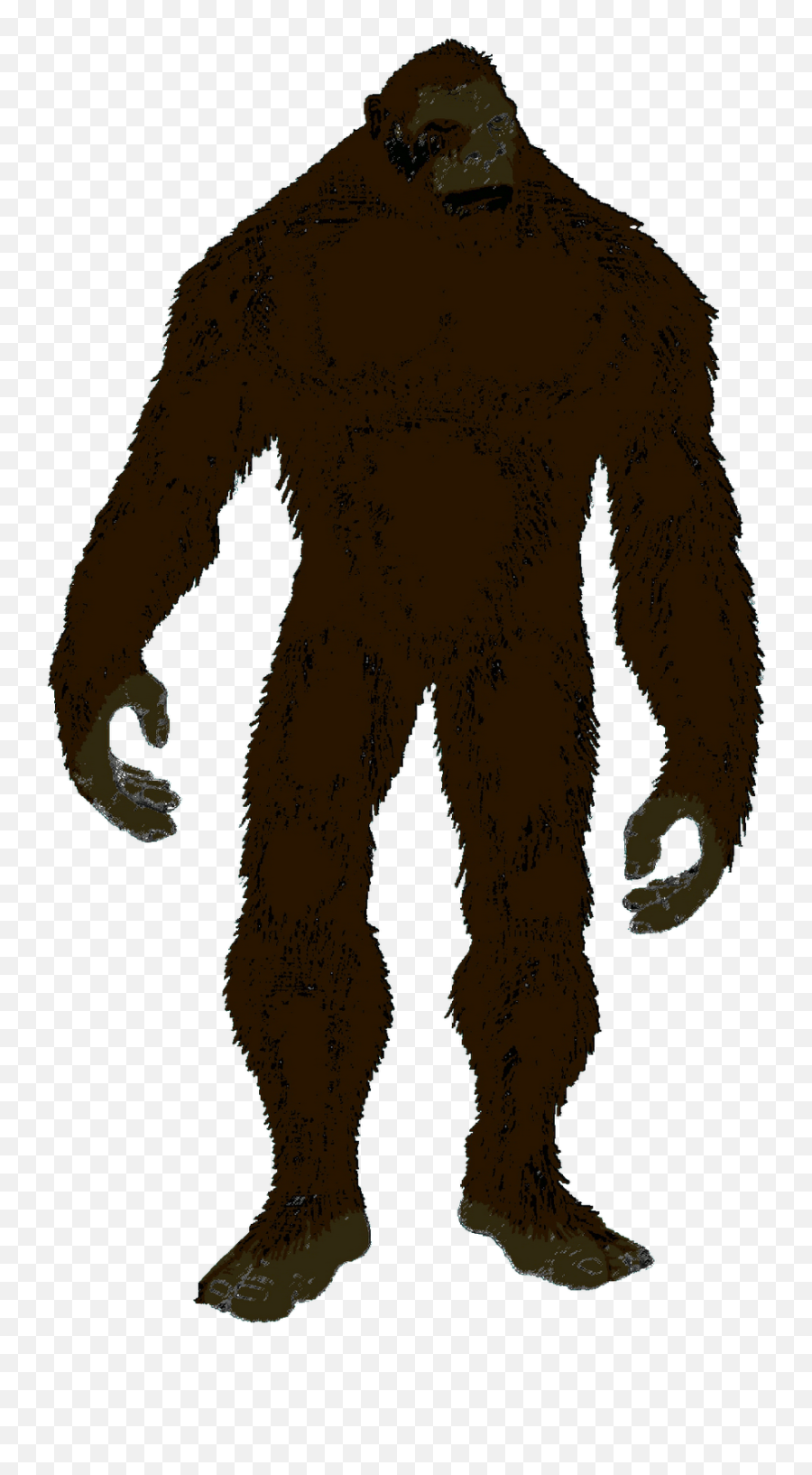 Bigfoot Silhouette Yeti Clip Art - Bigfoot Png Emoji,Bigfoot Clipart