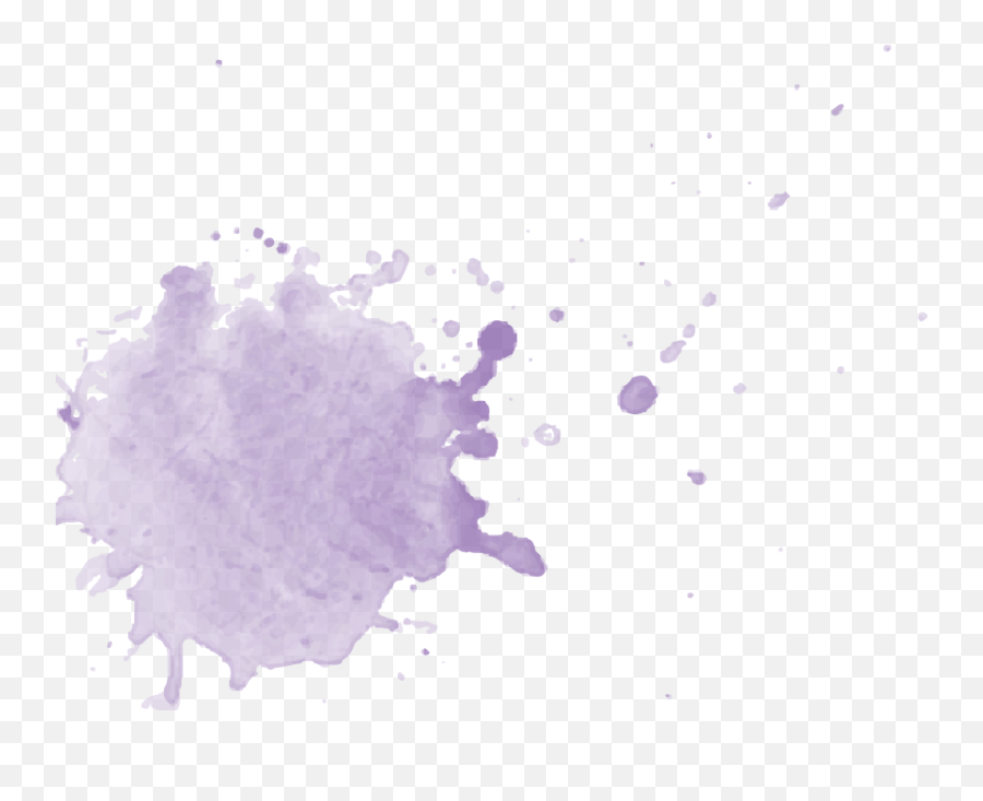 Purple Watercolor Splash Png - Purple Watercolour Splashes Transparent Emoji,Watercolor Splash Png