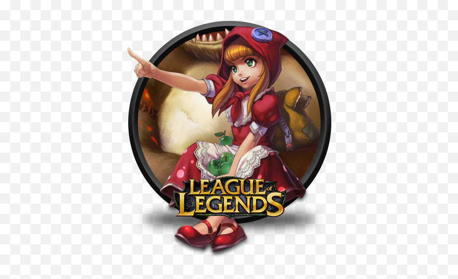 Annie Red Riding Chinese Artwork Icon - League Of Legends League Of Legends Red Riding Annie Emoji,League Of Legends Png