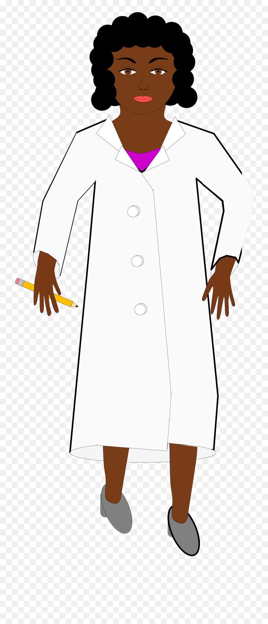 Black Woman Scientist Cartoon - Women Scientist Cartoon Transperant Emoji,Black Woman Clipart