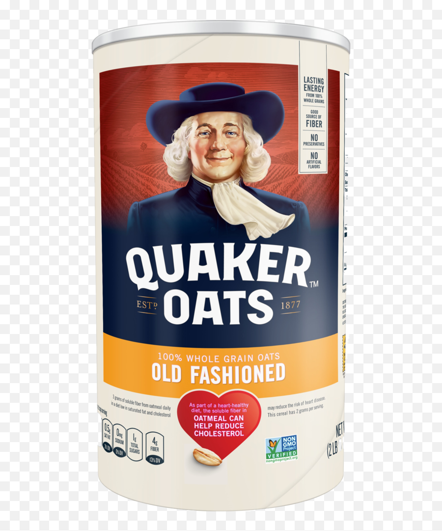Quaker Oats Old Fashioned Oatmeal - Quaker Old Fashioned Oats Emoji,Quaker Oats Logo