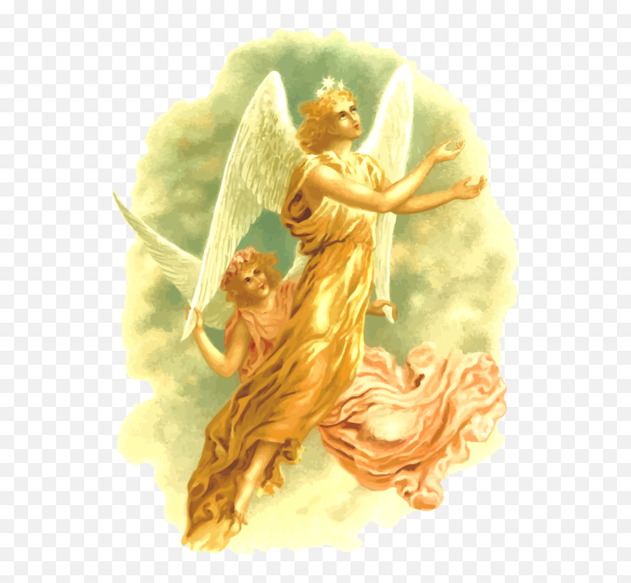 Victorian Christmas Angel Computer Icons Drawing Many - Gold Christmas Angel Png Emoji,Christmas Angel Clipart