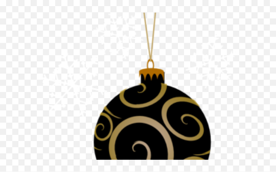 Black Ornament Cliparts - Gold And Black Holiday Arbol Navidad Rosa Png Emoji,Christmas Ornament Clipart Black And White