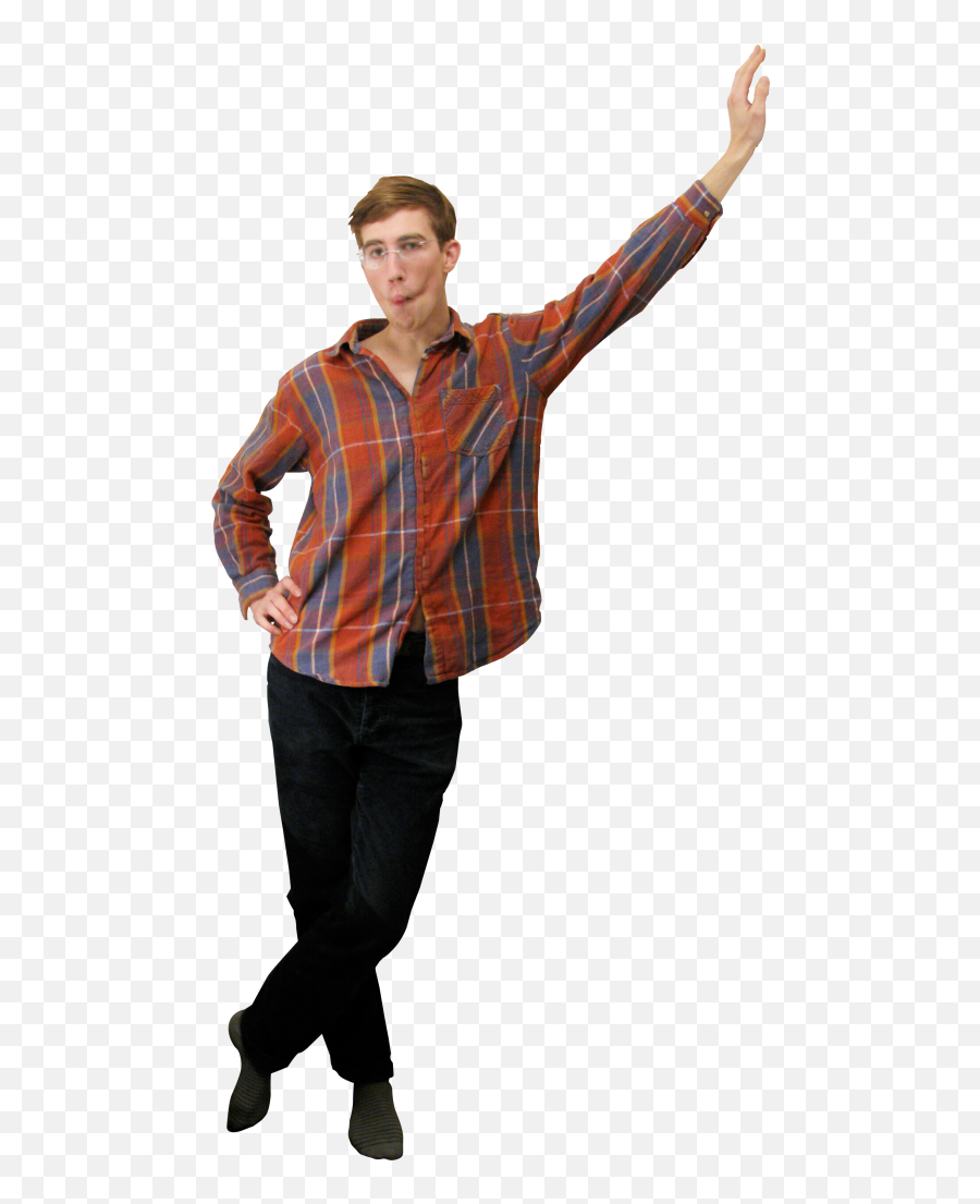 Download Standing Leaning Png Image - Cut Out People Leaning Emoji,People Looking Png