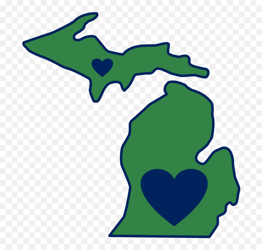 Picture Of State Of Michigan - State Of Michigan Clipart Emoji,Michigan Outline Png