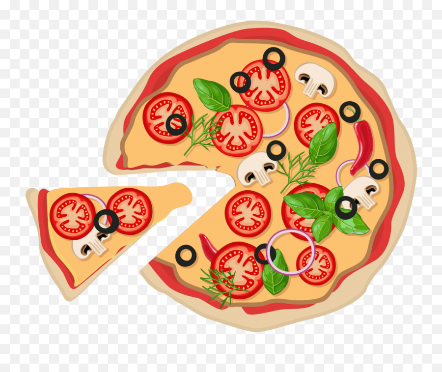 Pizza Png Image Free Vector Vector Clip 110253 - Png Pizza Vector Logo Png Emoji,Free Pizza Clipart