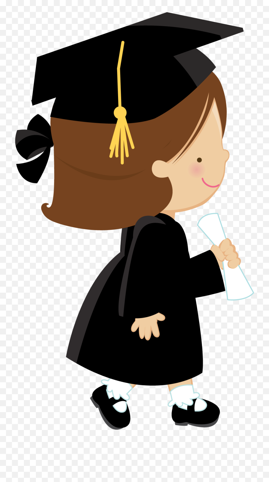 Library Of Free Jpg Library Library Graduation Cap Gown - Desenho Formanda Emoji,Graduation Hat Clipart