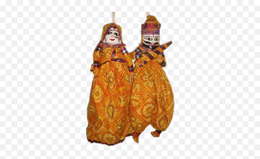 Rajasthani Puppets In Yellow Colour Rajasthani Puppets Emoji,Puppet Png