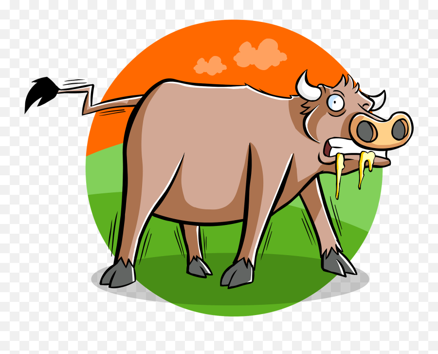 Sick Cow Clipart Free Download Transparent Png Creazilla - Sick Animals Clipart Png Emoji,Cow Clipart