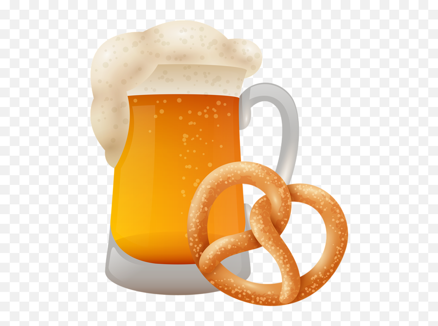 This Png Image - Bretzel With Beer Mug Png Clip Art Is Emoji,Beer Mugs Clipart