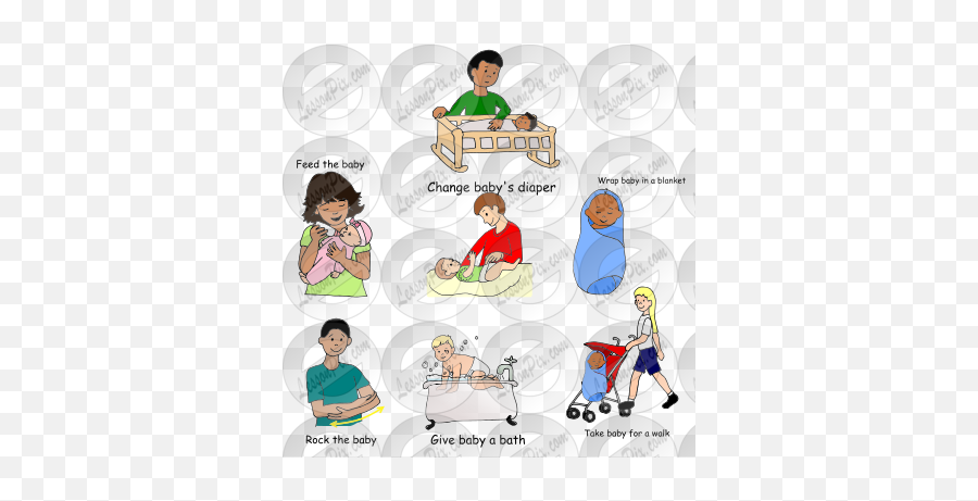 Babies Picture For Classroom Therapy Use - Great Babies Emoji,Take A Bath Clipart