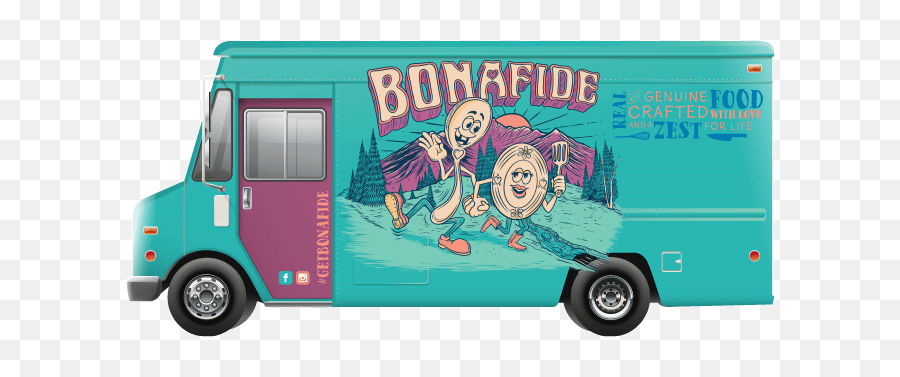 Food Truck Wrap Design - Cool Food Truck Designs 749x428 Emoji,Food Truck Clipart
