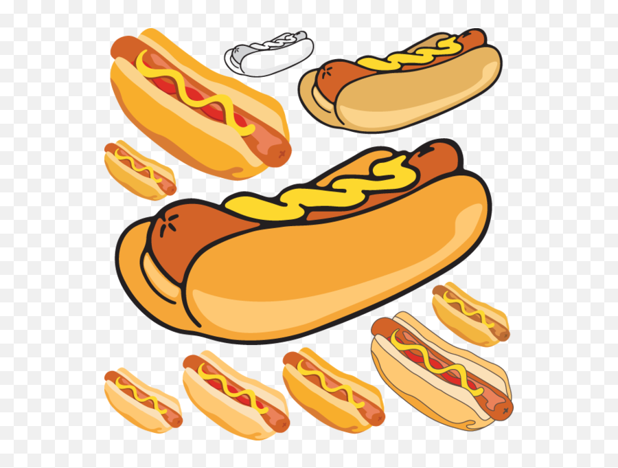 Clipart Food Hot Dog Clipart Food Hot - 5 Hotdog Clipart Emoji,Hot Dog Clipart
