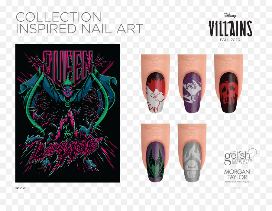 Disney Villains Gelish U0026 Morgan Taylor Fall 2020 - Nail Emoji,Disney Villains Png