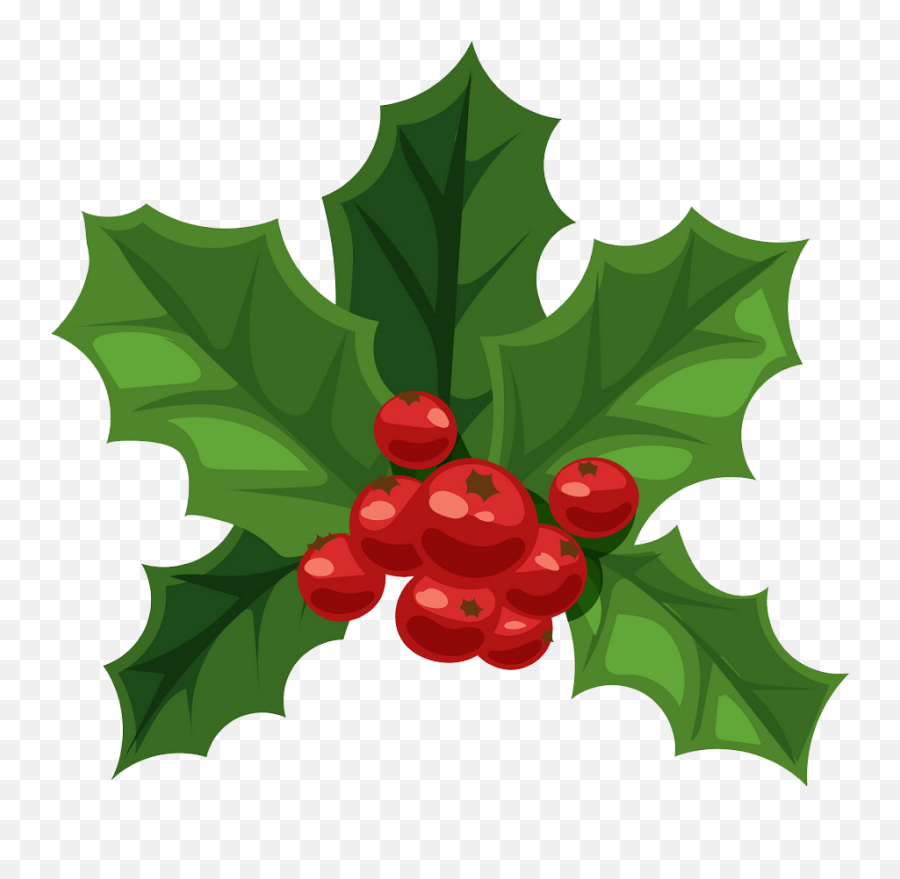 Christmas Holly Png Transparent - Xmas Leaves Emoji,Holly Png