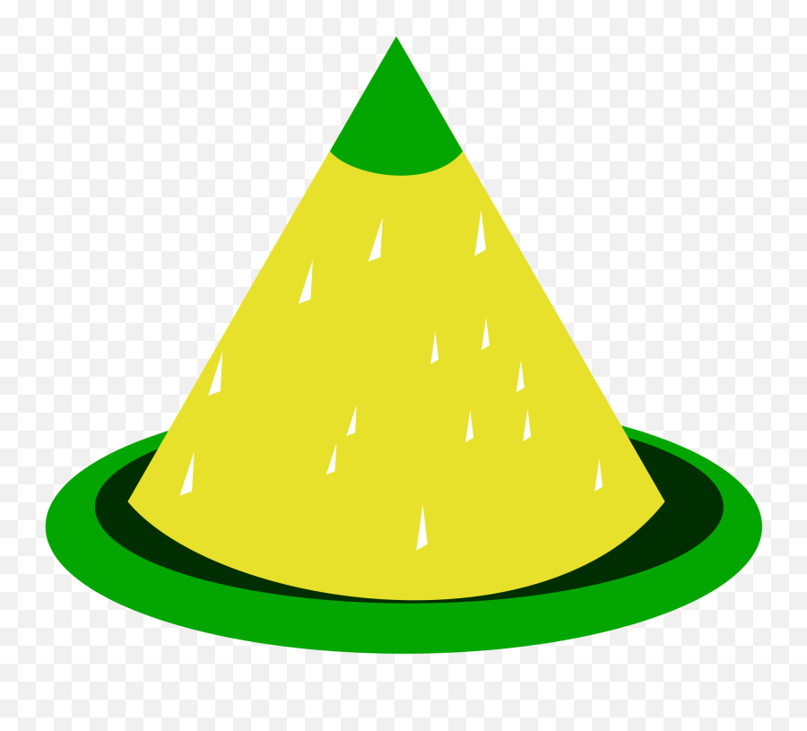 Tumpeng Clipart Transparent Png Image - Cone Shaped Objects Lipart Emoji,Cone Clipart