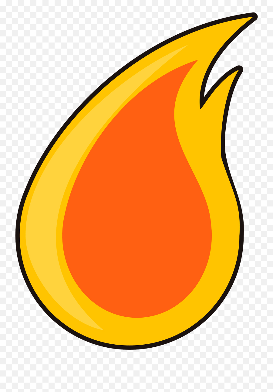 Cartoon Flame Clipart - Vertical Emoji,Flame Clipart