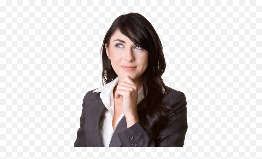 Thinking - Business Woman Thinking Png Emoji,Thinking Transparent
