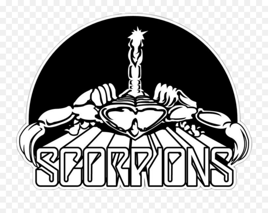 Scorpions Rock Logo Sticker - Scorpions Band Logo Emoji,Scorpions Logo