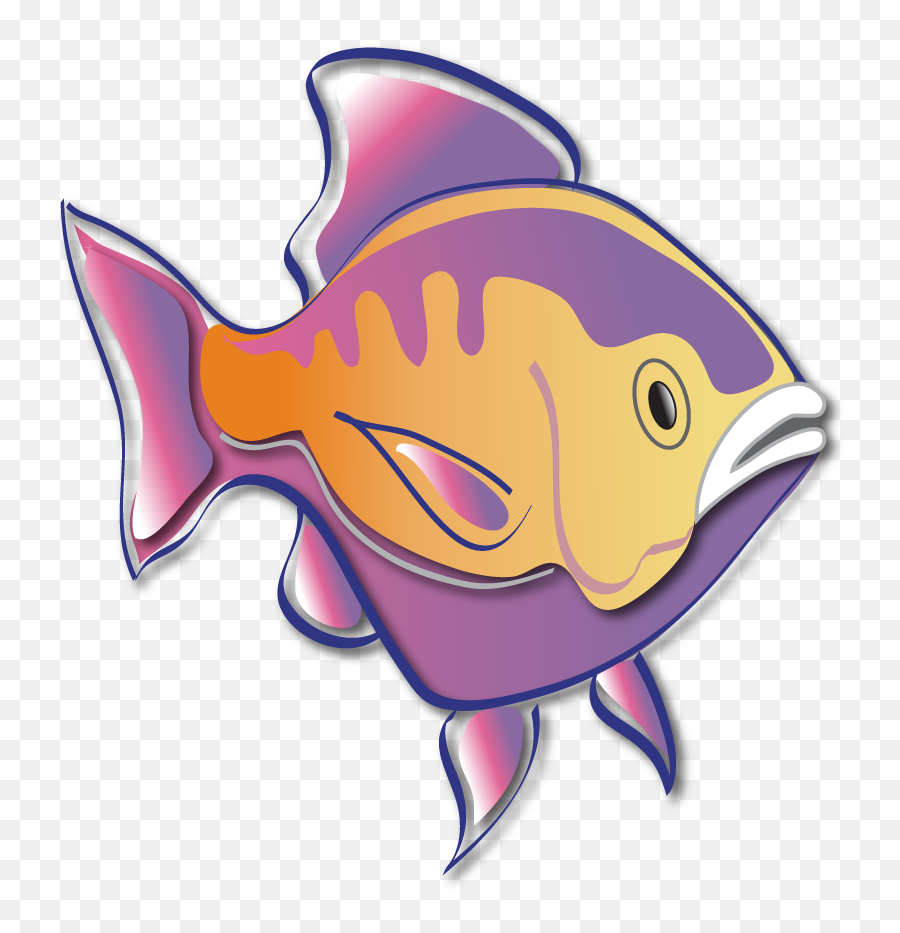 Fish - Purporange Aquarium Fish Emoji,Fish Logos