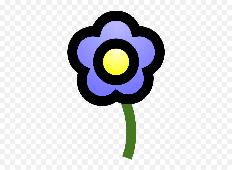 Blue Flower Png Clip Art Blue Flower Transparent Png Image Emoji,Blue Flower Clipart