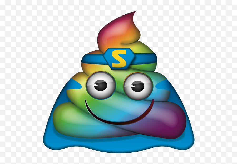 Fastest Rainbow Poo Emoji,Shit Emoji Png