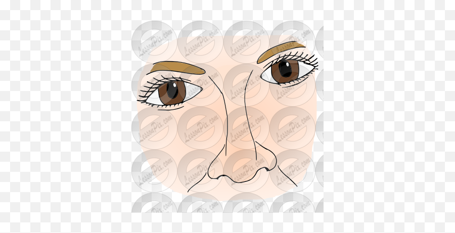 Brown Eyes Picture For Classroom Therapy Use - Great Brown Emoji,Closed Eyes Clipart