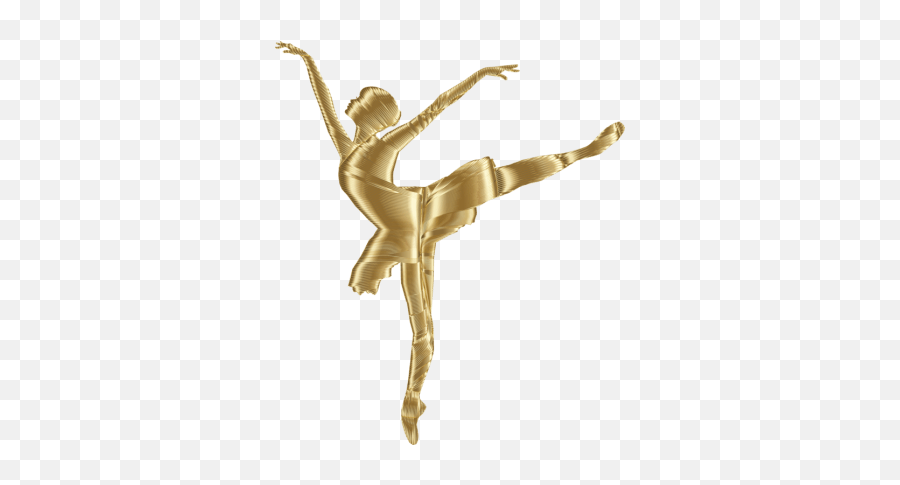 Dancer Clipart Modern Dance Dancer - Gold Woman Silhouette Png Emoji,Dancer Clipart