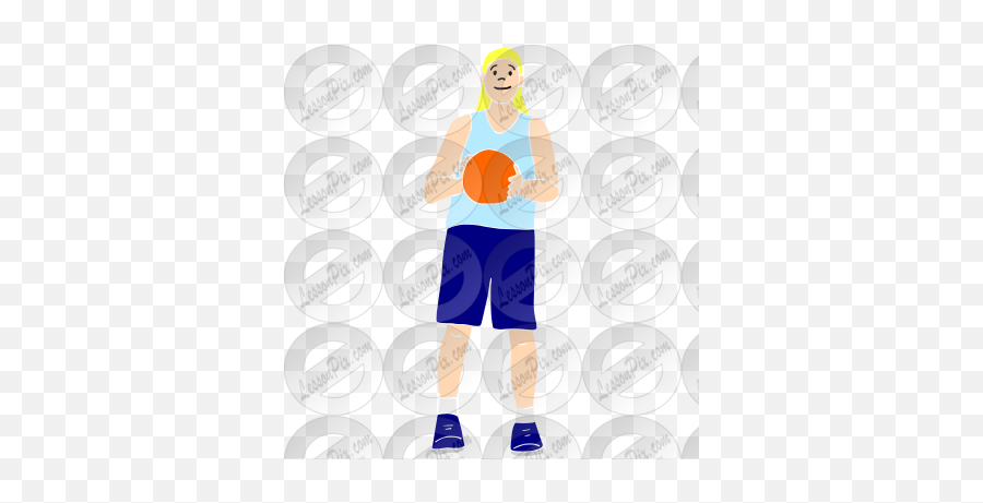 Basketball Player Stencil For Classroom - Basketball Player Emoji,Basketball Player Clipart