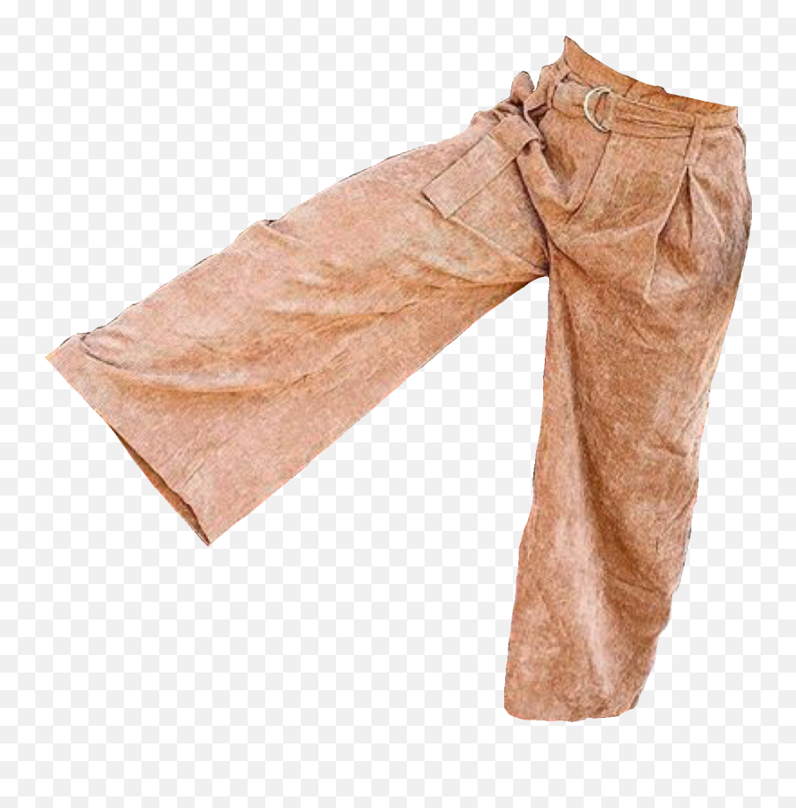 Corduroy Pants - Brown Corduroy Pants Transparent Background Aesthetic Emoji,Pants Png