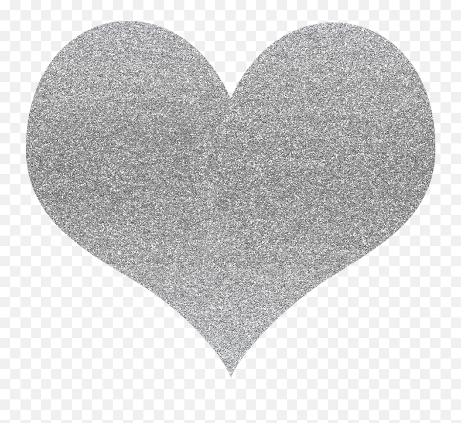 Download Glitter Clipart Silver Glitter - Silver Glitter Heart Clip Art Emoji,Silver Glitter Png