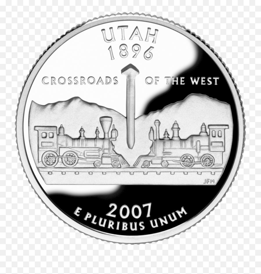 Fil2007 Ut Proofpng U2013 Wikipedia - Utah State Quarter Emoji,Quarter Png