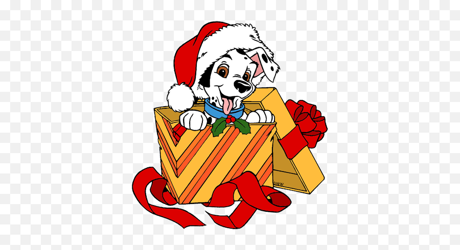 101 Dalmatians Christmas Clip Art - Disney Christmas Coloring Pages 101 Dalmations Emoji,Disney Christmas Clipart
