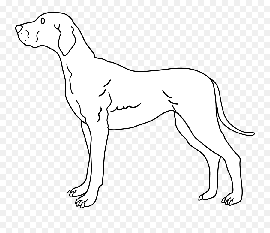 Free Dog Clipart Black And White - Dog Drawing And Colouring Emoji,Dog Clipart Black And White