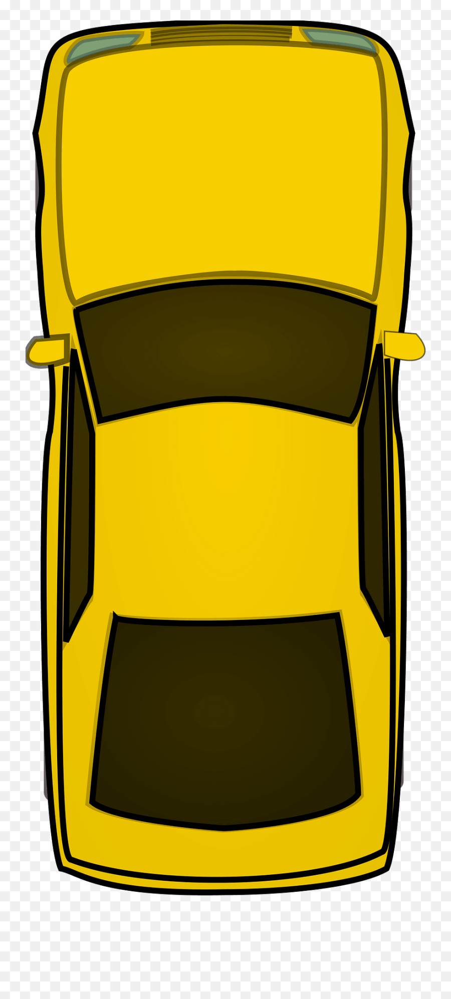 Top View Of Yellow Car Clipart Free Download Transparent Emoji,Car Clipart Transparent