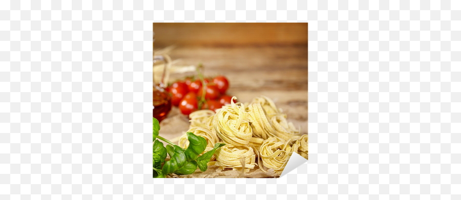 Italian Food Background With Vine Tomatoes Basil Emoji,Spaghetti Transparent Background