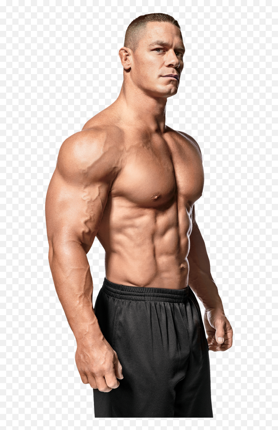 John Cena And Fitness Muscle Man Clip Art Library Download Emoji,Bodybuilders Clipart