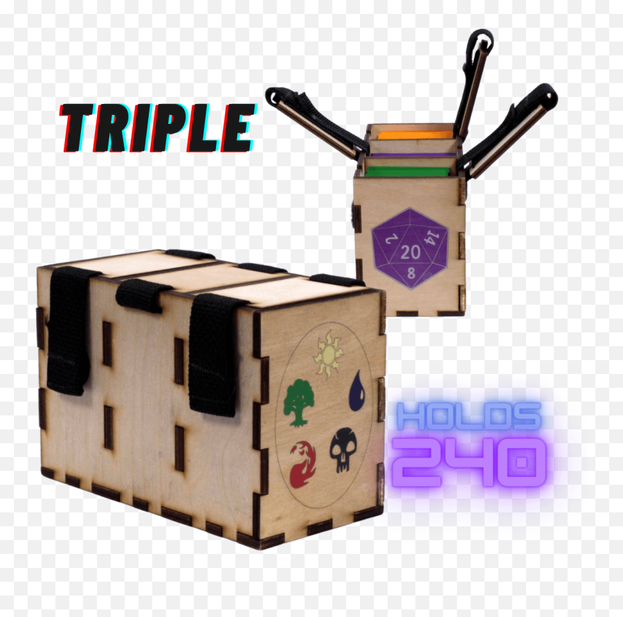 Gaming Deck Box Triple - Tcg Deck Box Alltru2u Emoji,D20 Dice Clipart