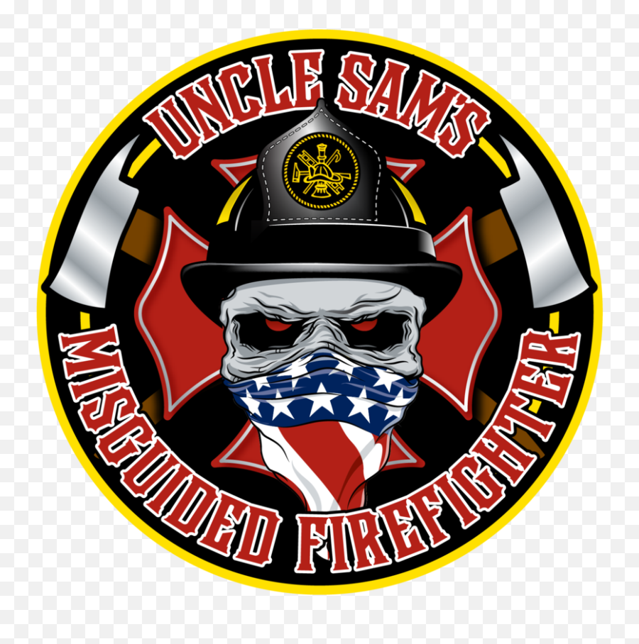 Misguided Firefighter Sticker 5 Firefighter Stickers Emoji,Uncle Sam Logo