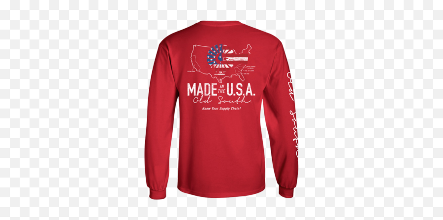 Made In The Usa - Long Sleeve Long Sleeve Emoji,Made In The Usa Logo