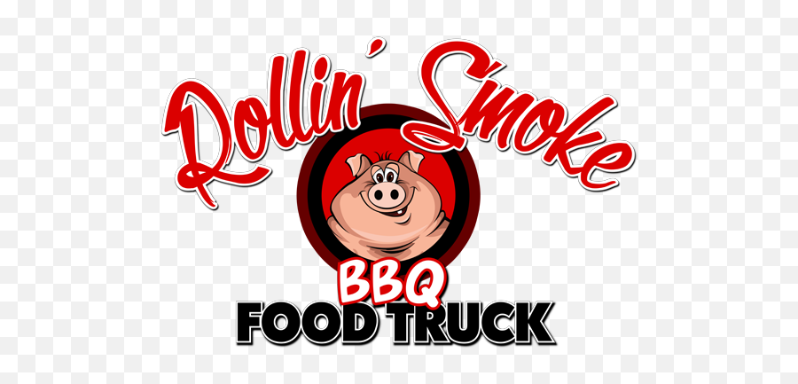 Rollinu0027 Smoke Food Truck U2013 Bbq In Savannah Ga - Food Truck Logo Bbq Emoji,Smoke Logo