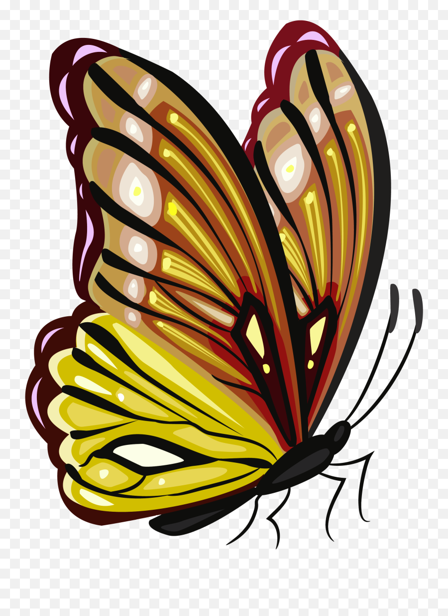 Monarch Butterfly Png High Quality - Butterfly Png Emoji,Butterfly Png