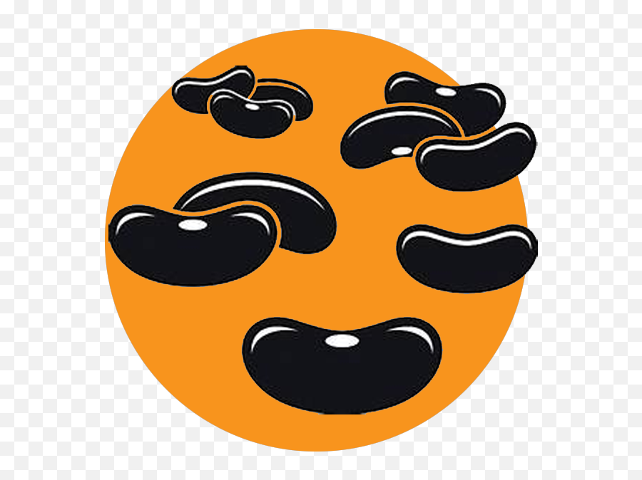 Black - Beans Transparent Cartoon Jingfm Happy Emoji,Beans Clipart