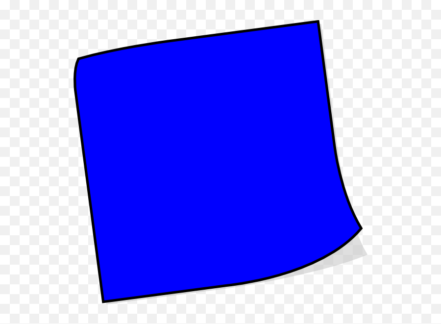 Blue Sticky Note Clip Art At Clkercom - Vector Clip Art Blue Sticky Note Clipart Emoji,Sticky Note Clipart