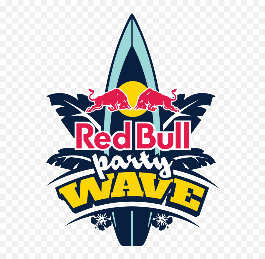 Red Bull Party Wave 2019 Waikiki Hawaii - Red Bull Emoji,Wave Logo