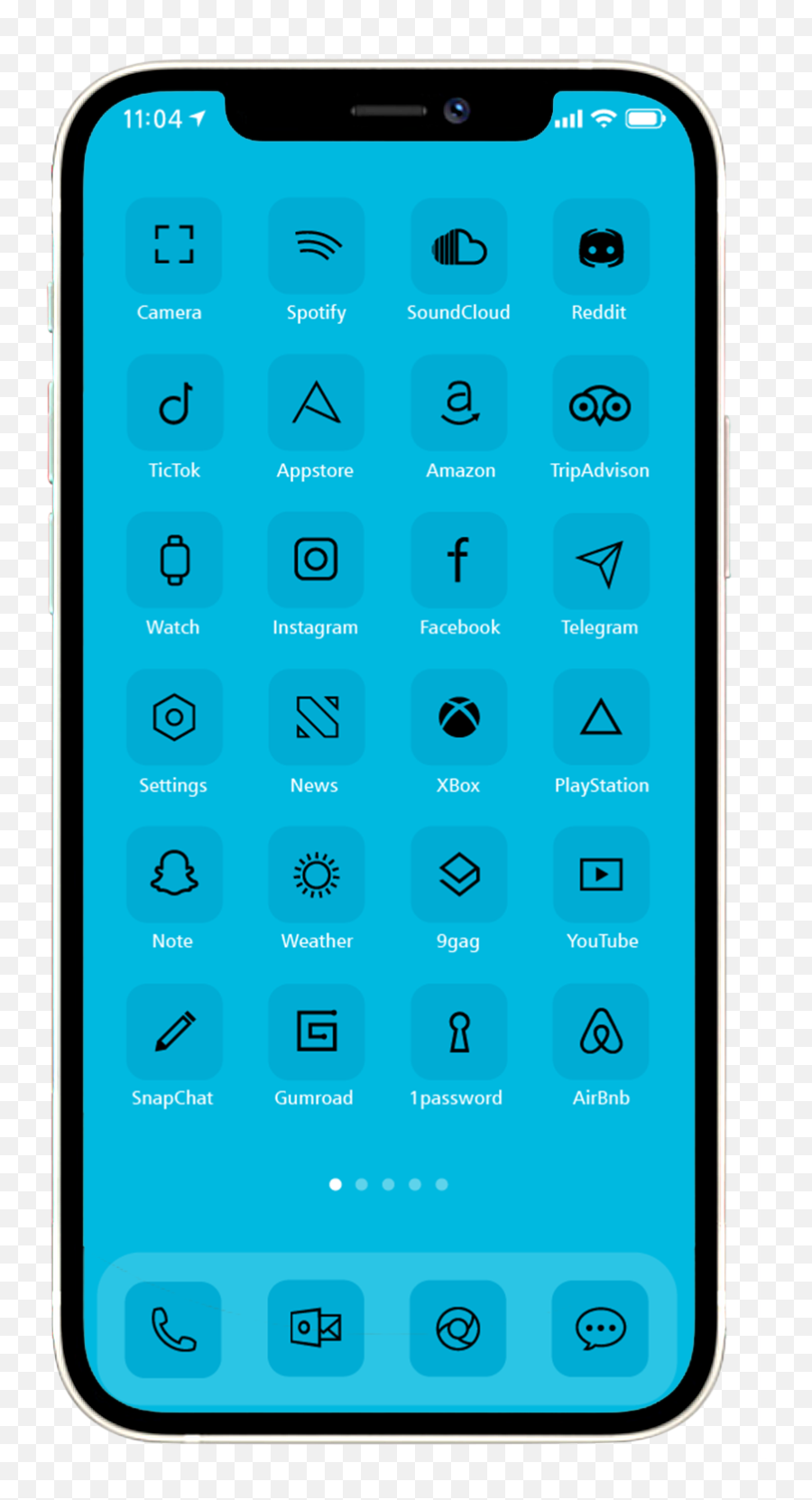 Pacific Blue Ios14 Icon Set 1632 Icons - 12 Different Styles Dot Emoji,App Store Logo Aesthetic