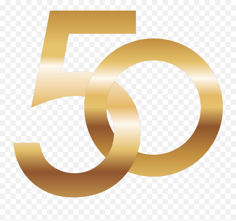 50 - Number 50 Gold Png Emoji,50% Off Png