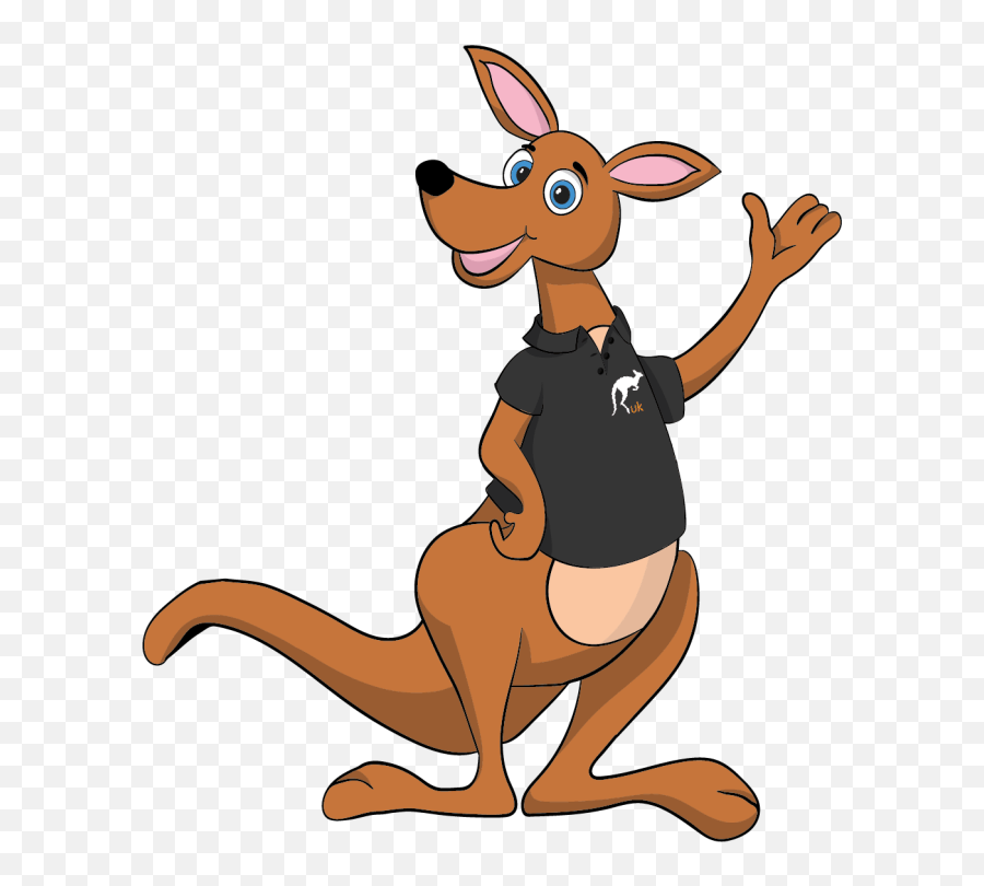 Kangaroo Clipart Png - Cartoon Kangaroo With Shirt Emoji,Kangaroo Clipart