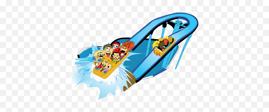 Library Of Waterpark Rollercoaster Clip - Transparent Amusement Park Rides Png Emoji,Roller Coaster Clipart