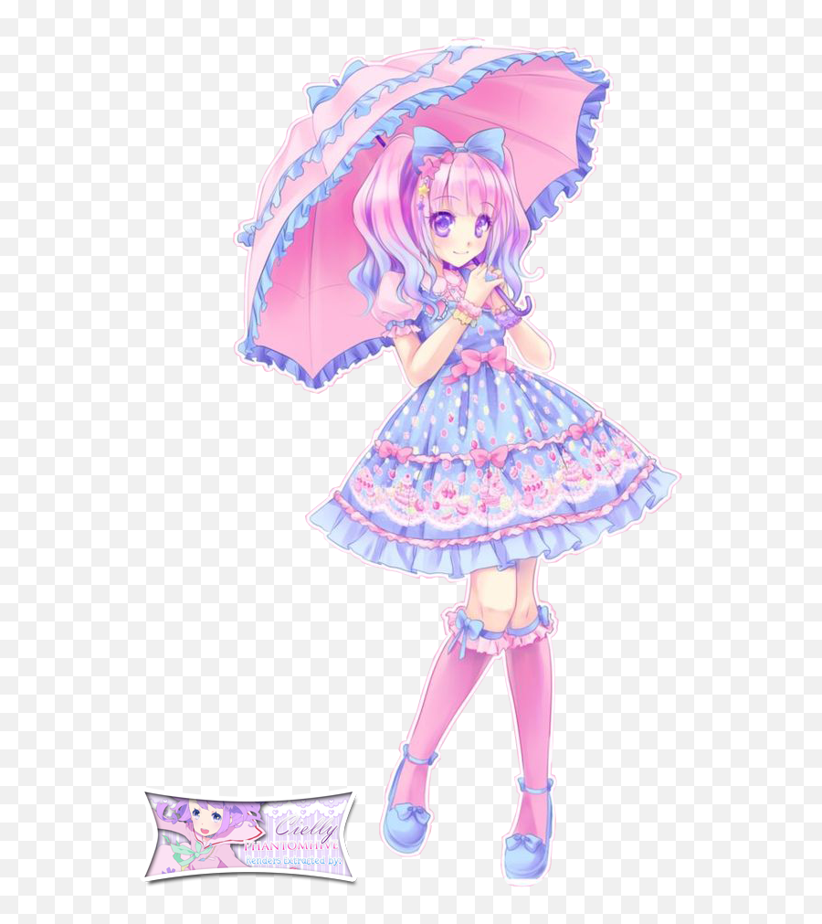 Pastel Anime Girl Png Background Image Png Mart Emoji,Pastel Png